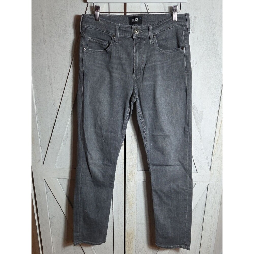 PAIGE Gray Federal 30" Straight Leg Jeans Size 31